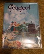 Peugeot metalen plaat, Verzamelen, Merken en Reclamevoorwerpen, Ophalen of Verzenden, Nieuw, Reclamebord