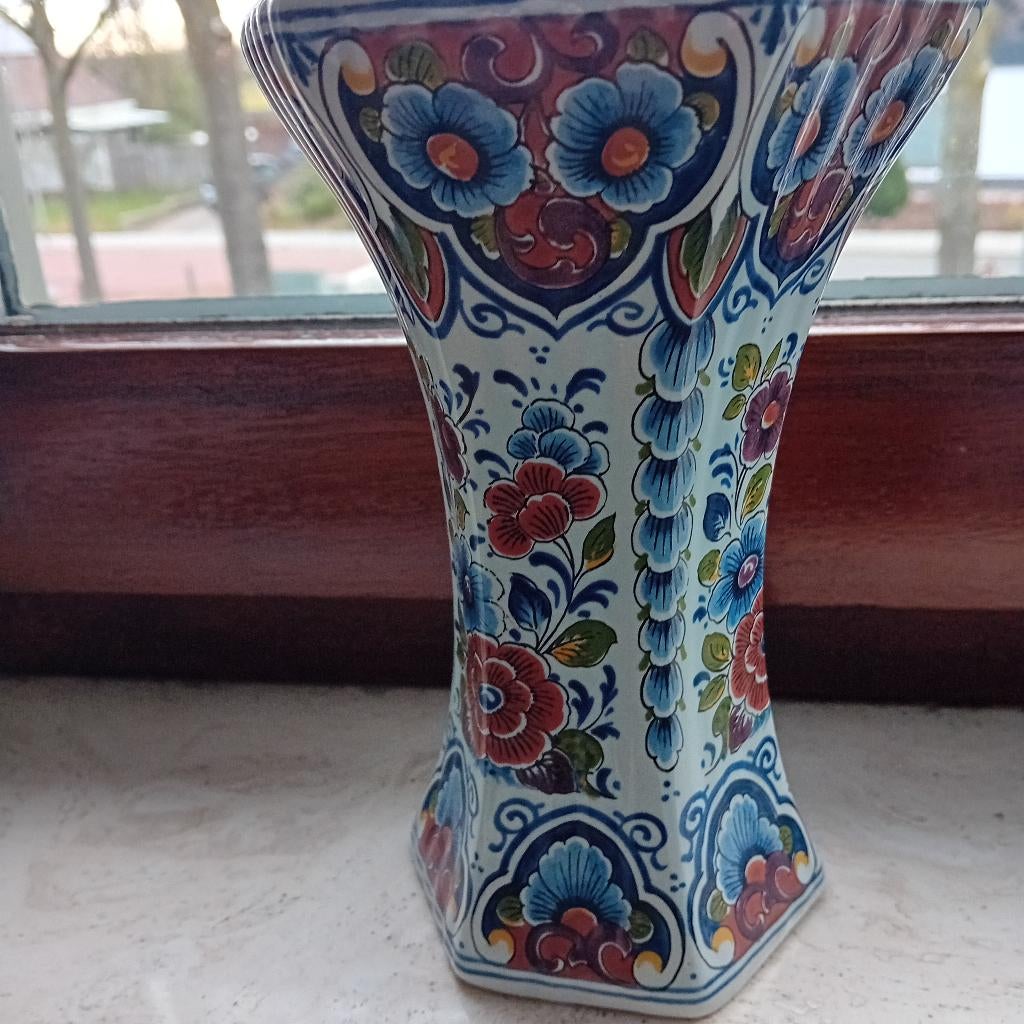 delfts bonte vaas, Ophalen of Verzenden