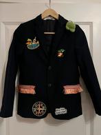 Oeteldonk jasje carnaval mt 146 donker blauw oeteldonks jas, Ophalen, Zo goed als nieuw, 146 t/m 152, Meisje