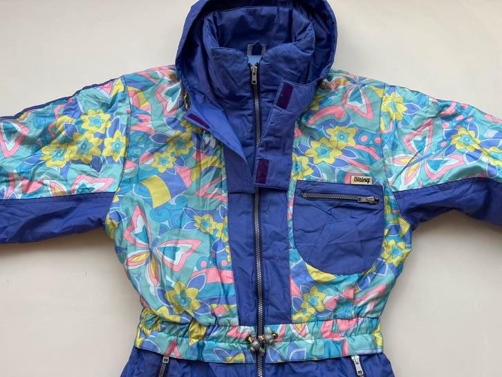 Retro Vintage Fout Skipak mt. XS 34, Kleding | Dames, Wintersportkleding, Zo goed als nieuw, Pak, Ophalen of Verzenden