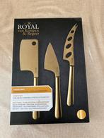 Royal van Kempen & Begeer 3-delige Kaas Messenset Champagne, Ophalen of Verzenden, Nieuw, Rvs of Chroom, Los bestek