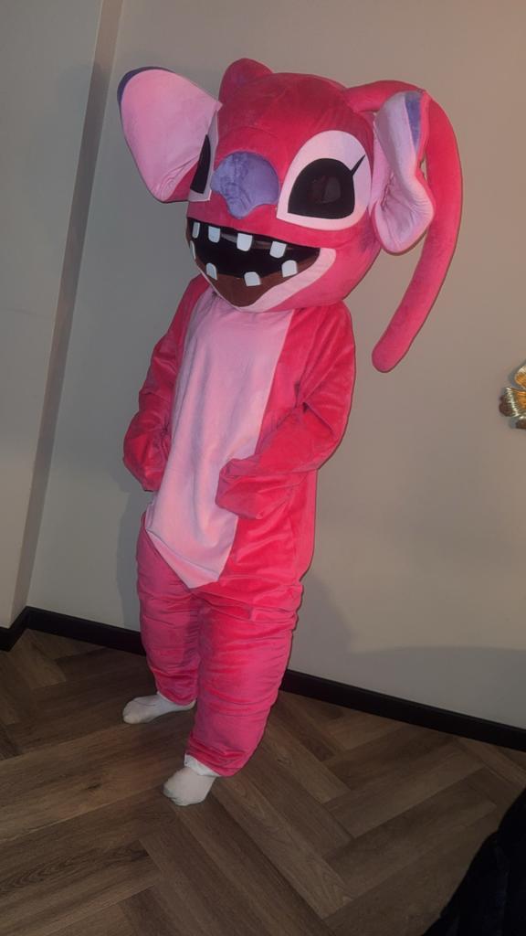 Stitch angel en labubu Kostuum te Huur, Kleding | Dames, Carnavalskleding en Feestkleding, Zo goed als nieuw, Kleding, Carnaval