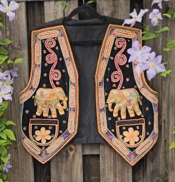 Vintage 70s Kalaga gilet Thailand waistcoat hippie  beschikbaar voor biedingen