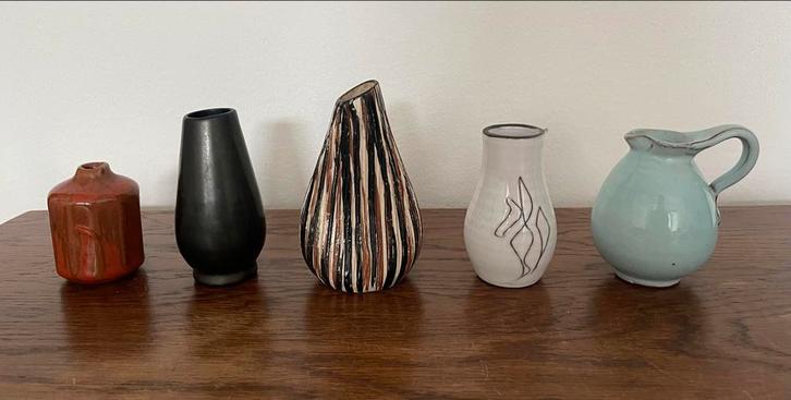 Vintage Vaasjes Collectie, Huis en Inrichting, Woonaccessoires | Vazen, Gebruikt, Overige kleuren, Minder dan 50 cm, Aardewerk of Porselein
