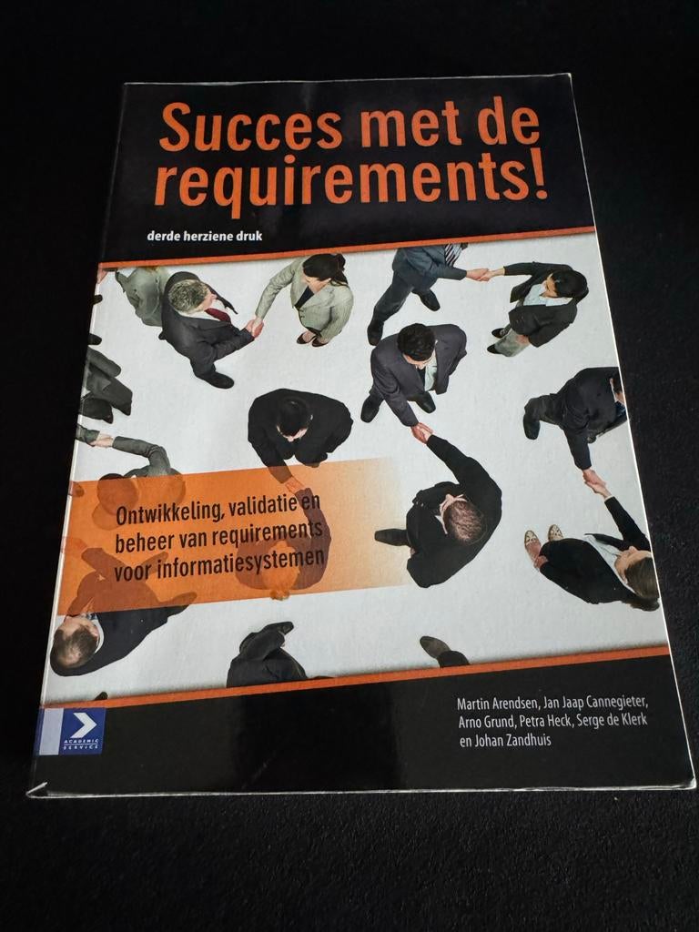 Succes met de requirements!, Boeken, Economie, Management en Marketing, Zo goed als nieuw, Management, Ophalen of Verzenden