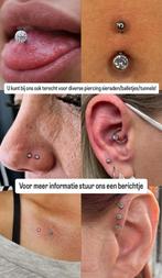 Piercings piercing piercing sieraden tunnels micro dermals, Ophalen of Verzenden, Nieuw, Overige materialen
