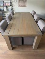 Massief eiken eettafel 220x100, Huis en Inrichting, Complete inboedels, Ophalen