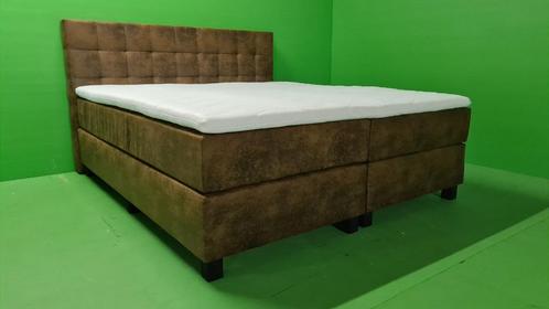 Boxspring Dakota Frozen Rust 180 x 200 pocket geveerd + top, Huis en Inrichting, Slaapkamer | Boxsprings, Nieuw, 180 cm, 200 cm