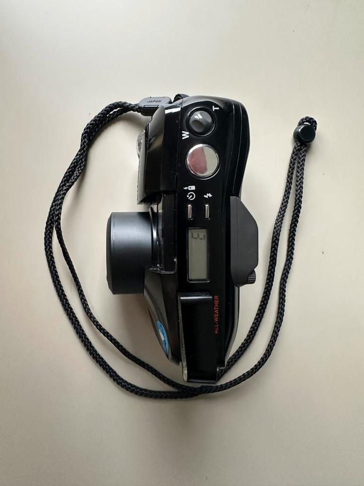 Olympus Mju Zoom 140 Filmcamera - Getest! 35mm, 38-140mm, Audio, Tv en Foto, Fotocamera's Analoog, Zo goed als nieuw, Compact