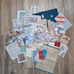 Mooie, grote ephemera set, Hobby en Vrije tijd, Scrapbooking, Verzenden, Zo goed als nieuw, Versiering of Embellishment