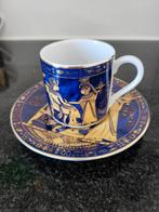 Fathi Mahmoud Espresso set Limoges Farao Egypte theeset, Antiek en Kunst, Ophalen of Verzenden