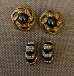 Vintage clip-oorbellen, Ophalen of Verzenden, Zo goed als nieuw, Goud, Overige materialen