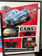 2 ingelijste posters van Cars, Minder dan 50 cm, Gebruikt, Ophalen of Verzenden, Schilderij