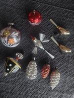 Oude Kerstbal Vogels Ballen Boom Dennenappels, Sieraden, Tassen en Uiterlijk, Broches, Ophalen of Verzenden, Gebruikt, Zilver