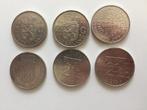 set Rijksdaalder 2,5 gulden 1969, 1970, 1979,1980,1985,1990, Postzegels en Munten, Munten | Nederland, Ophalen of Verzenden, Koningin Juliana