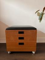 Midcentury side table - naaibox pastoe cees braakman stijl, Ophalen of Verzenden, Zo goed als nieuw, 25 tot 50 cm, Minder dan 100 cm