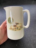 Melkkan aardewerk Jug Shannonbridge Ireland schapen, Overige typen, Ophalen of Verzenden, Zo goed als nieuw, Overige stijlen