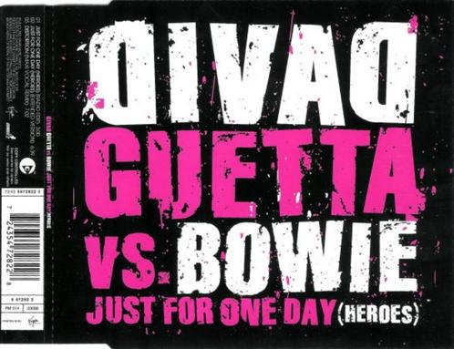 David Guetta vs. Bowie – Just For One Day (Heroes) CD Maxi, Cd's en Dvd's, Cd Singles, Zo goed als nieuw, Dance, 1 single, Maxi-single