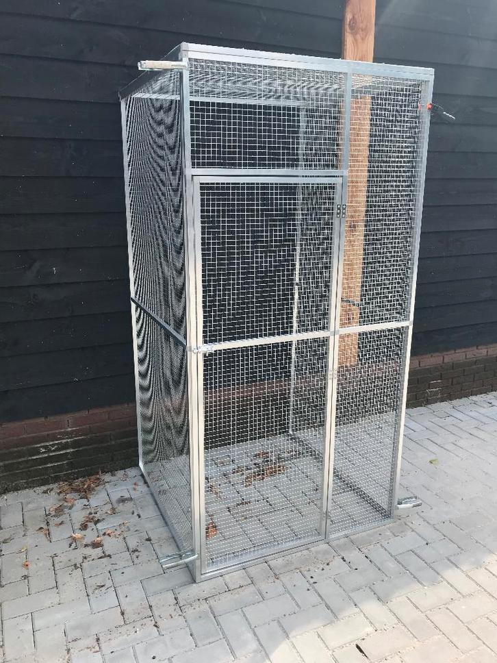 Aluminium volière 102 x 104 x 202 cm nieuw, Dieren en Toebehoren, Vogels | Hokken en Kooien, Nieuw, Volière, Aluminium, Ophalen of Verzenden