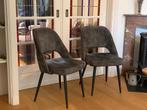 Pair of deep green Goossens dining chairs, Huis en Inrichting, Stoelen, Ophalen, Twee, Overige kleuren, Zo goed als nieuw