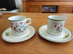 Vintage Enoch Wedgwood Florabunda Kop en Schotels (2), Ophalen of Verzenden