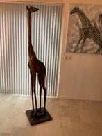 Hardhouten Giraffe uit Kenia - 192cm, Ophalen