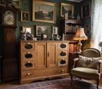 Broodkast spekkast voorraadkast grenen porceleinen knopjes, Ophalen, Gebruikt