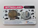 2 euro ik hou van Holland Drop met zilveren penning., Ophalen of Verzenden, Euro's, Setje, Zilver