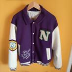 Varsity jas Baseball jas dames XL paars, Gedragen, Ophalen of Verzenden, Maat 46/48 (XL) of groter, Paars