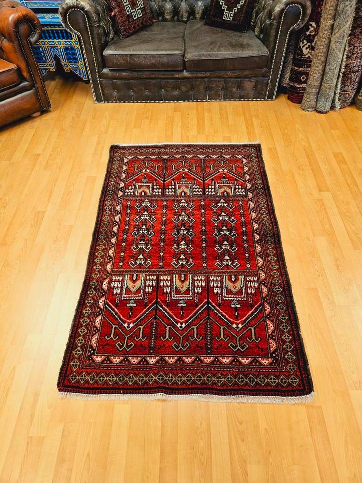 OPRUIMACTIE! Perzisch Handgeknoopt Belouch Tapijt., Huis en Inrichting, Stoffering | Tapijten en Kleden, Zo goed als nieuw, 100 tot 150 cm