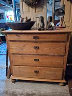 Oude Brocante Ladekast - 4 Lades, Ophalen