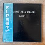 Emerson Lake & Palmer Works Vol. 1 2 LP Vinyl 1977 Japan, Ophalen of Verzenden, Gebruikt, 12 inch, Progressive