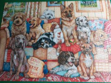 FALCON. Alle dieren op de bank, legpuzzel 1000stukjes €4.00. beschikbaar voor biedingen