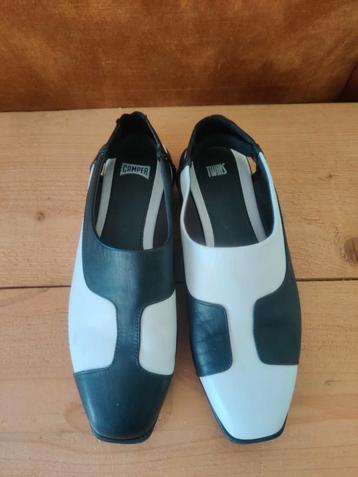 Camper zwart wit leren zomer schoenen 38 beschikbaar voor biedingen
