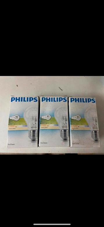 3x Philips EcoClassic 92W E27 dimbaar beschikbaar voor biedingen