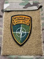 Arm embleem EFP battle group Nato, Verzamelen, Militaria | Algemeen, Verzenden, Landmacht, Nederland, Embleem of Badge