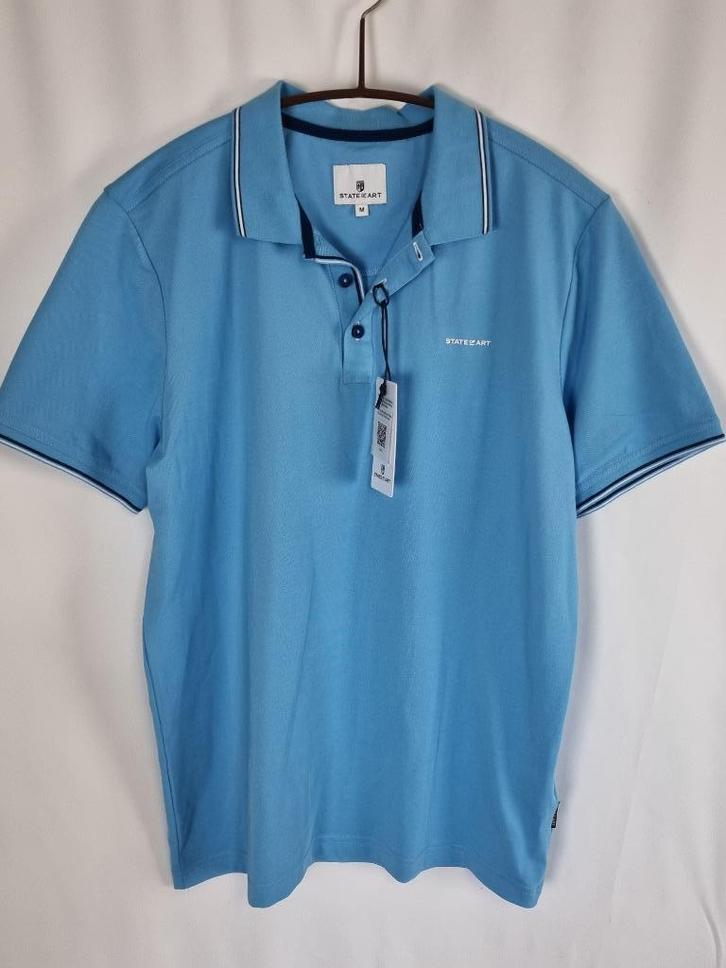 Heren polo poloshirt merk State of Art mt M en XXL nieuw, Kleding | Heren, Polo's, Nieuw, Overige maten, Blauw, Verzenden