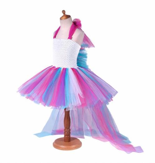 Nieuwe blauw/roze Eenhoorn tulejurk maat 140/146, Kinderen en Baby's, Carnavalskleding en Verkleedspullen, Nieuw, Meisje, 134 t/m 140