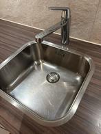 Bruynzeel witte hoekkeuken met goed werkende apparatuur., Huis en Inrichting, Keuken | Complete keukens, Ophalen, Gebruikt, Wit