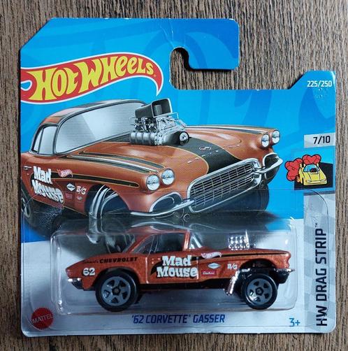Hot Wheels '62 CORVETTE GASSER (bruin), Hobby en Vrije tijd, Modelauto's | Overige schalen, Nieuw, Auto, Ophalen of Verzenden