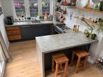 Keuken betonblad incl apparatuur., Huis en Inrichting, Keuken | Complete keukens, Ophalen, Gebruikt, U-keuken