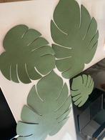 LIND DNA leather placemats monstera leaf, Bord, Ophalen of Verzenden, Zo goed als nieuw