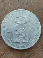 Rijksdaalder 1864 zonder punt tussen I P.Schouberg.F., Postzegels en Munten, Munten | Nederland, Zilver, 2½ gulden, Ophalen of Verzenden