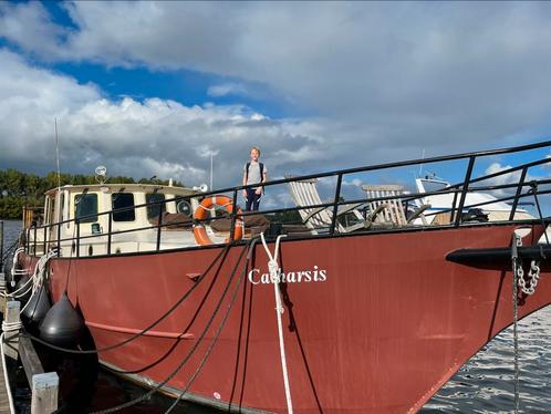 Varend woonschip - woonboot in Oostvoorne, Watersport en Boten, Motorboten en Motorjachten, Gebruikt, Staal, 12 meter of meer