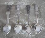 set van 4 Biedermeier verzilverde theelepels van Albert, Huis en Inrichting, Keuken | Bestek, Ophalen of Verzenden, Gebruikt, Rvs of Chroom