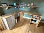 Steigerhout bureau 1+1 gratis, Huis en Inrichting, Bureaus, Ophalen, Gebruikt, Bureau