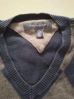 V-hals trui, Tommy Hilfiger, blauw/grijs ruit, maat XL, Ophalen of Verzenden, Zo goed als nieuw, Blauw