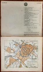 ANWB - MAP MET PLATTEGRONDEN NEDERLAND, ca 1920, Gelezen, ANWB, Ophalen of Verzenden, Landkaart