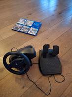 PS4 Games + Stuur en Pedalen, Ophalen of Verzenden, Gebruikt, Met games