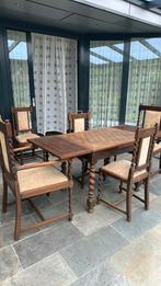 Antieke eetkamer set. Uitschuifbaar, Ophalen, Zo goed als nieuw, Antiek, 4 tot 6 stoelen